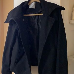 Black coat —size large